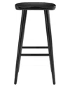 Modway Set Of 2 Saville Backless Wood Bar Stools In Black