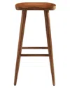 Modway Set Of 2 Saville Backless Wood Bar Stools In Brown