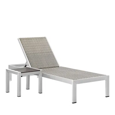 Modway Shore 2 Piece Outdoor Patio, Set In Gray