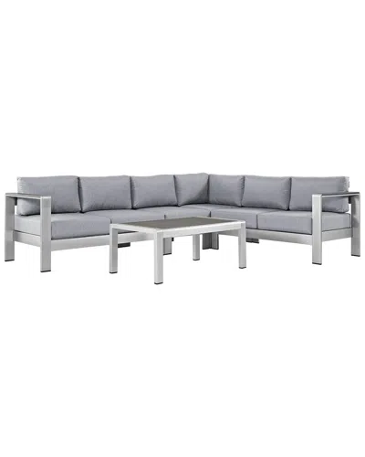 MODWAY MODWAY SHORE 5-PIECE OUTDOOR PATIO SECTIONAL SOFA SET