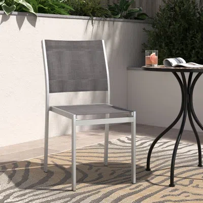 Modway Shore Outdoor Patio Aluminum Dining Chair In Gray