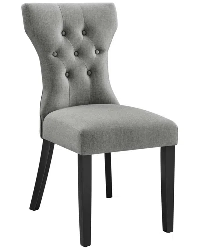 Modway Silhouette Dining Side Chair In Grey