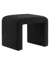 Modway Simba Boucle Fabric Waterfall Stool In Black
