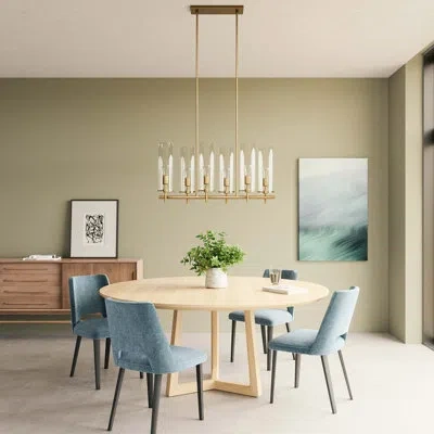 Modway Skylark 6-light Chandelier In Satin Brass
