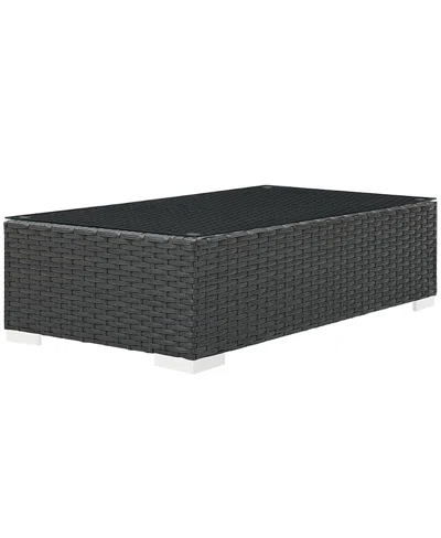 Modway Sojourn Outdoor Patio Coffee Table In Black
