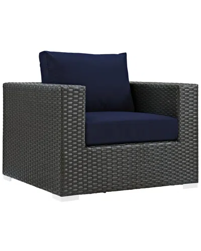 Modway Sojourn Outdoor Patio Sunbrella Armchair In Beige