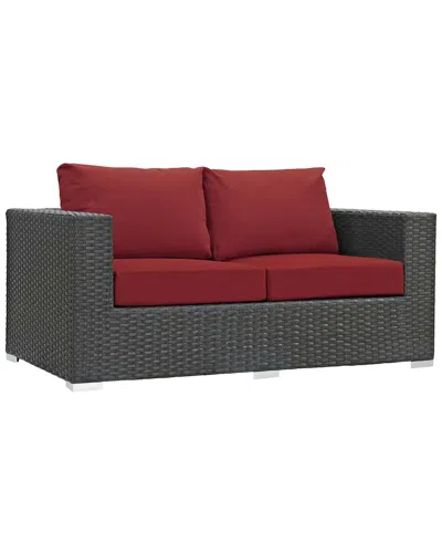 Modway Sojourn Outdoor Patio Sunbrella Loveseat In Neutral