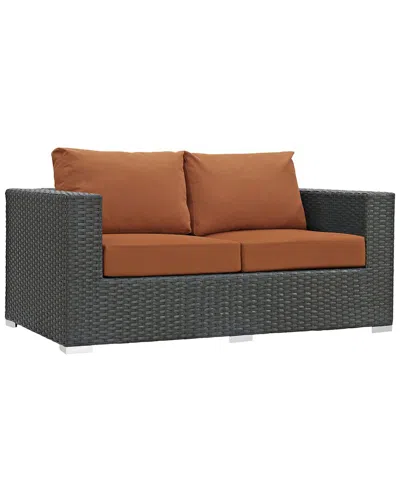 Modway Sojourn Outdoor Patio Wicker Rattan Sunbrel In Multi