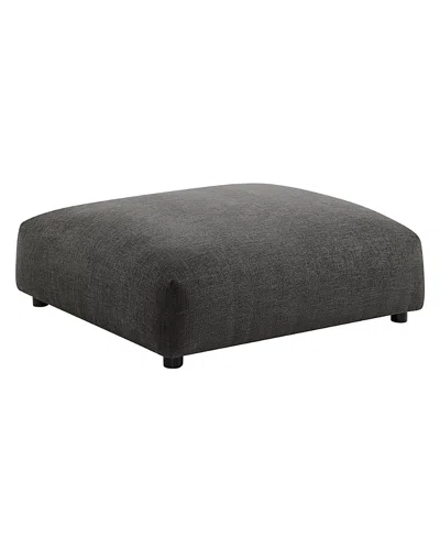 Modway Solace Modular Upholstered Fabric Ottoman In Gray