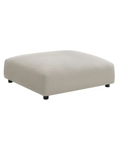 Modway Solace Modular Upholstered Fabric Ottoman In Neutral