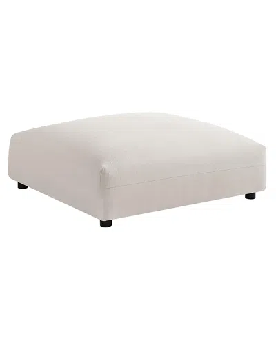 Modway Solace Modular Upholstered Fabric Ottoman In Neutral