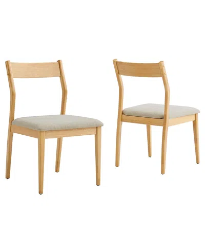 Modway Solara Dining Side Chairs, Set Of 2 In Brown