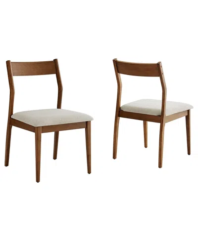 Modway Solara Dining Side Chairs, Set Of 2 In Brown