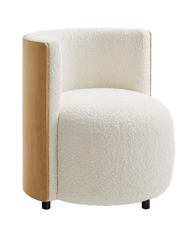 Modway Solis Boucle Accent Chair In Neutral