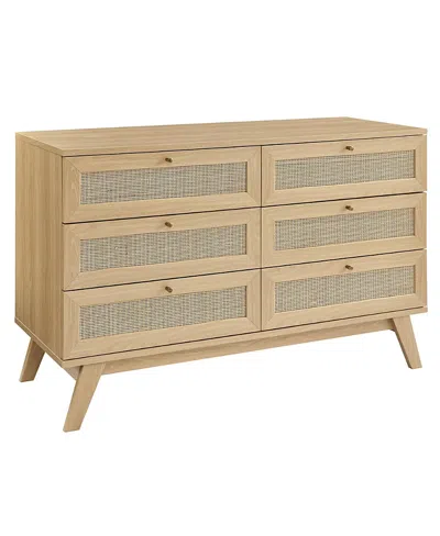 Modway Soma 6-drawer Dresser In Brown