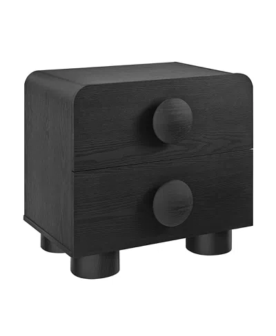 Modway Sonnet 2-drawer Nightstand In Black