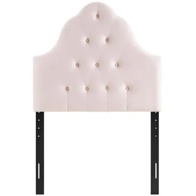 Modway Sovereign Diamond Tufted Performance Velvet Headboard By  In Pink