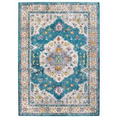 Modway Success Anisah Distressed Floral Vintage Area Rug