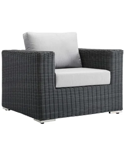 Modway Summon Outdoor Patio Fabric Sunbrella Armchair In Beige