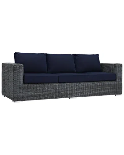 Modway Summon Outdoor Patio Sunbrella Sofa In Beige