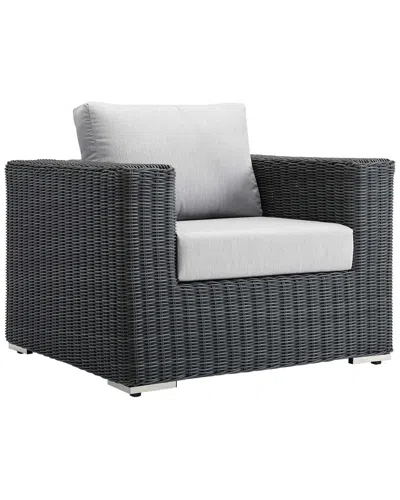 Modway Summon Outdoor Patio Wicker Rattan Sunbrell In White