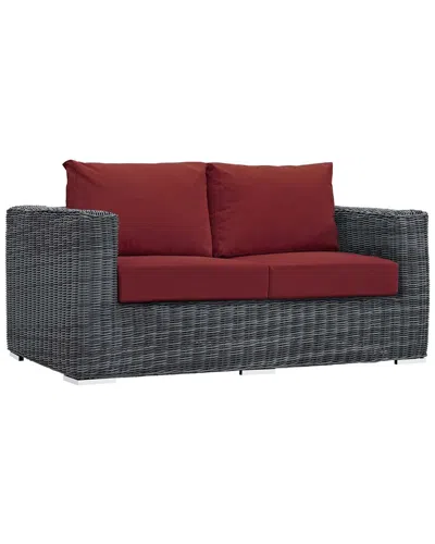 Modway Summon Outdoor Patio Wicker Rattan Sunbrell In Multi