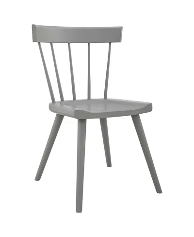 Modway Sutter Wood Dining Side Chair In Gray