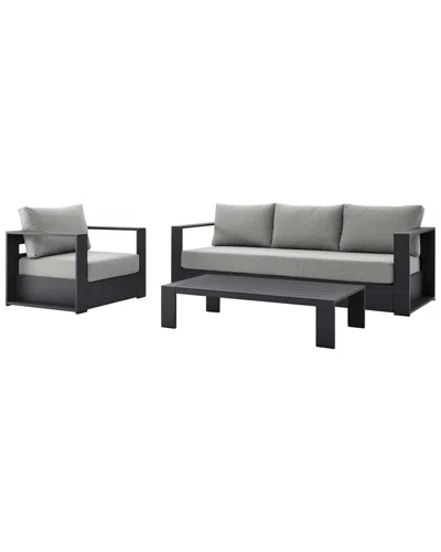 Modway Tahoe Outdoor Patio 3-piece Set In Gray