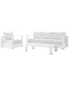Modway Tahoe Outdoor Patio 3-piece Set In White