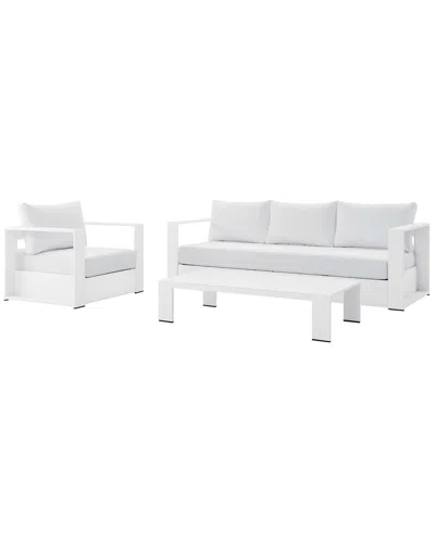 Modway Tahoe Outdoor Patio 3-piece Set In White