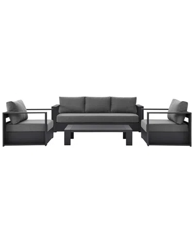Modway Tahoe Outdoor Patio 4-piece Set In Gray