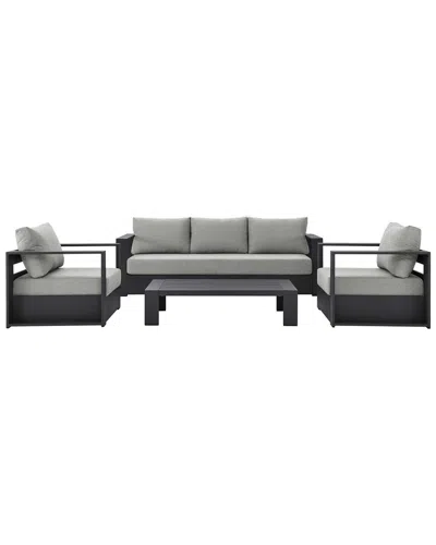 Modway Tahoe Outdoor Patio 4-piece Set In Gray