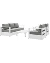 Modway Tahoe Outdoor Patio 4-piece Set In White