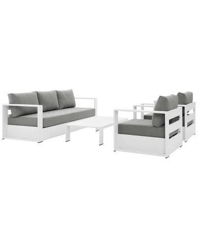 Modway Tahoe Outdoor Patio 4-piece Set In White