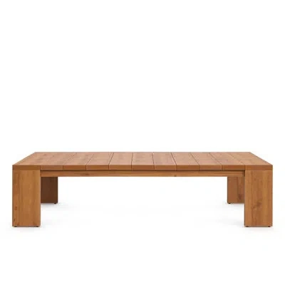 Modway Tahoe Outdoor Patio Acacia Wood Coffee Table In Natural In Brown