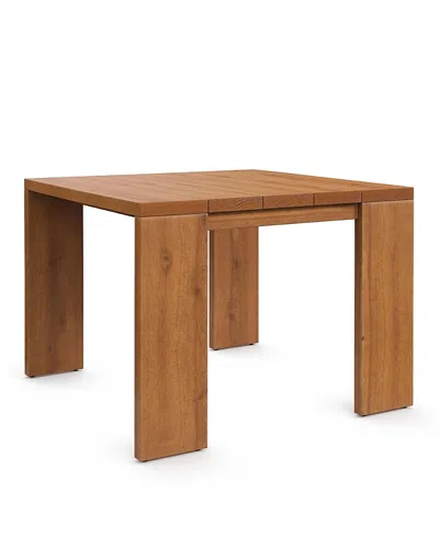 Modway Tahoe Outdoor Patio Acacia Wood Side Table In Brown