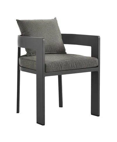 Modway Tahoe Outdoor Patio Aluminum Dining Chair In Black