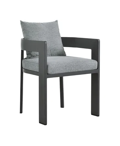 Modway Tahoe Outdoor Patio Aluminum Dining Chair In Gray
