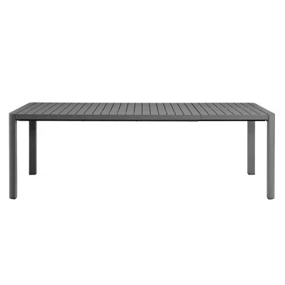 Modway Tahoe Outdoor Patio Aluminum Extendable Dining Table In Gray
