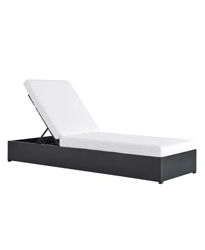 Modway Tahoe Outdoor Patio Powder-coated Aluminum Chaise Lounge Chair In White