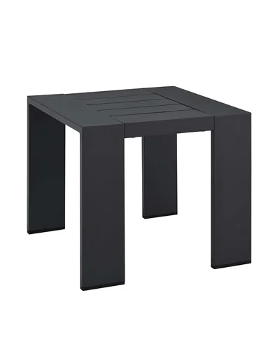 Modway Tahoe Outdoor Patio Powder-coated Aluminum End Table In Gray