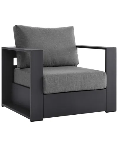 Modway Tahoe Outdoor Patio Powder-coated Aluminum Armchair In Black