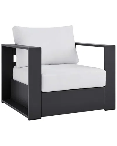 Modway Tahoe Outdoor Patio Powder-coated Aluminum Armchair In Black