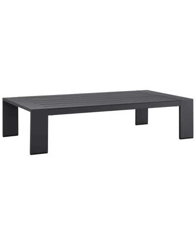 Modway Tahoe Outdoor Patio Powder-coated Aluminum Coffee Table In Black