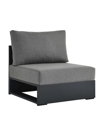Modway Tahoe Outdoor Patio Powder-coated Aluminum Modular Armless Chair In Gray