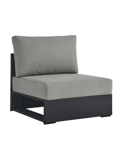 Modway Tahoe Outdoor Patio Powder-coated Aluminum Modular Armless Chair In Gray