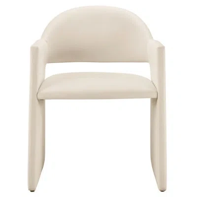 Modway Talia Performance Velvet Dining Armchair In Neutral