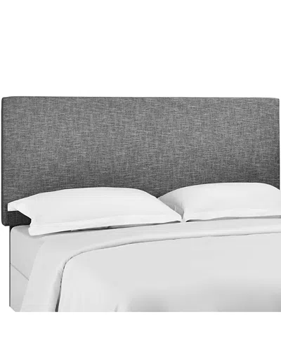 Modway Taylor Upholstered Linen Fabric Headboard In Gray