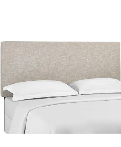 Modway Taylor Upholstered Linen Fabric Headboard In Brown