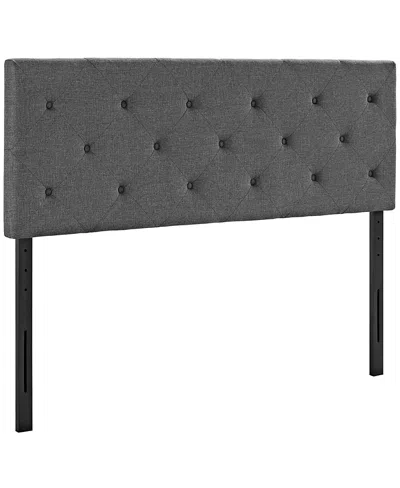 Modway Terisa Upholstered Fabric Headboard In Gray